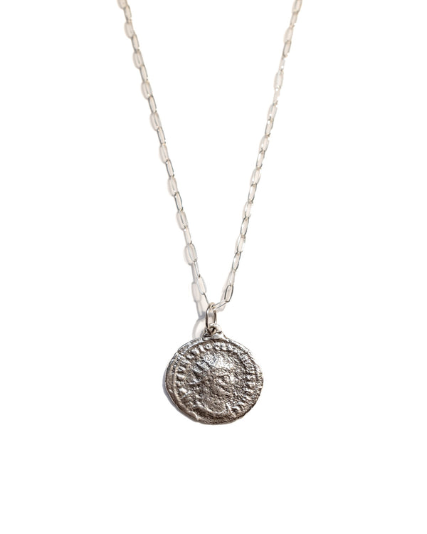 Nautical Mile Silver Coin Necklace
