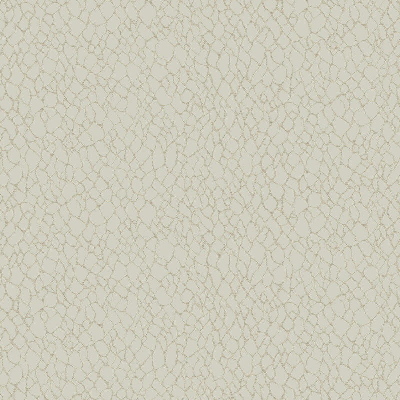 Sample Webbing Geometric Wallpaper in Cream