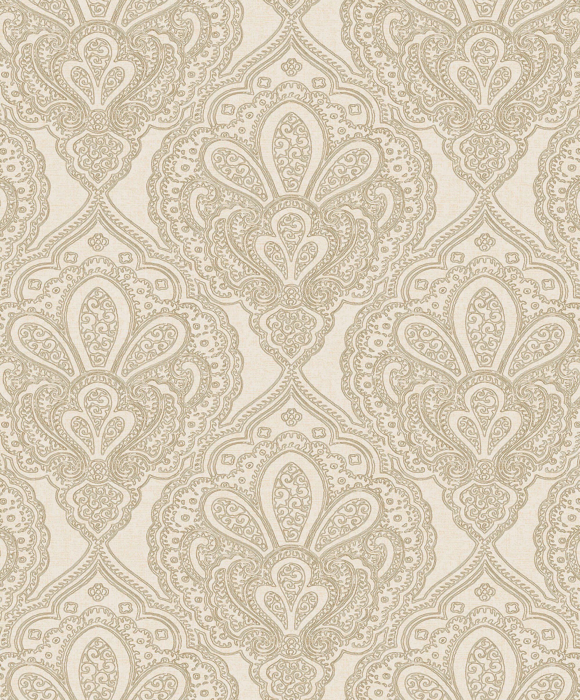 Mehndi Damask Gold from the Emporium Collection by Galerie Wallcoverings