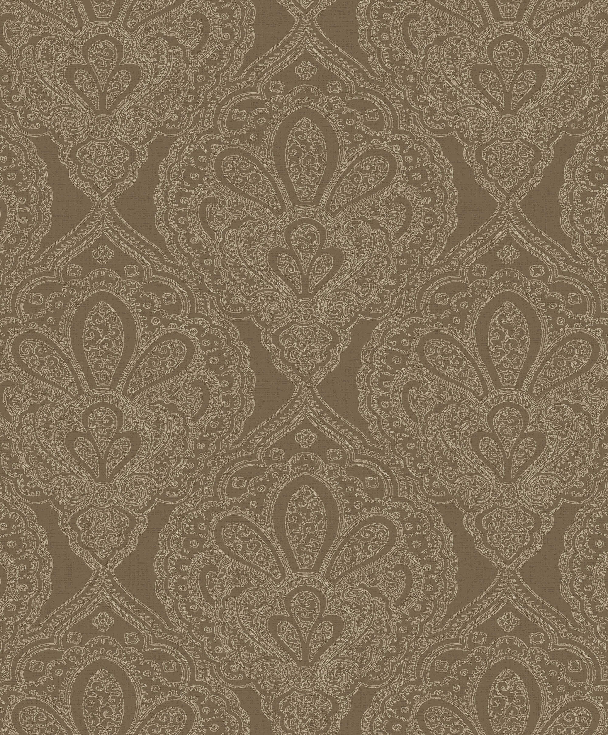 Mehndi Damask Deep Gold from the Emporium Collection by Galerie Wallcoverings