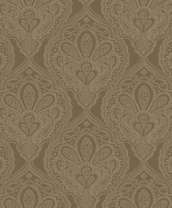 Mehndi Damask Deep Gold from the Emporium Collection by Galerie Wallcoverings