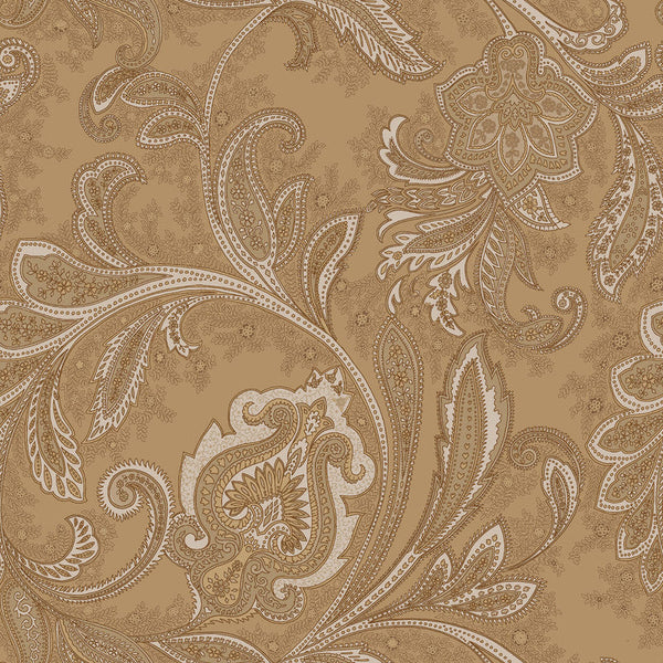 Paisley Wallpaper in Bronze/Brown
