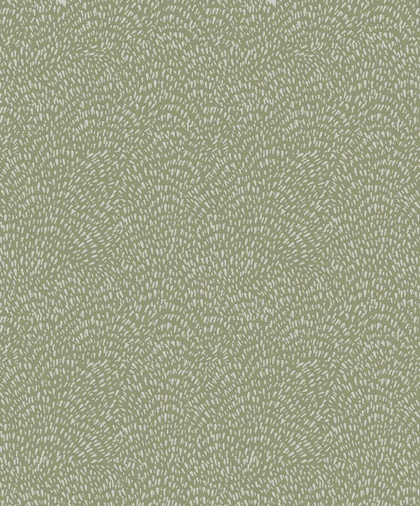 Fan Fleck Wallpaper in Green