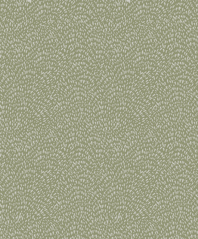 Sample Fan Fleck Wallpaper in Green