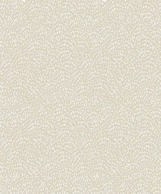 Sample Fan Fleck Wallpaper in Cream
