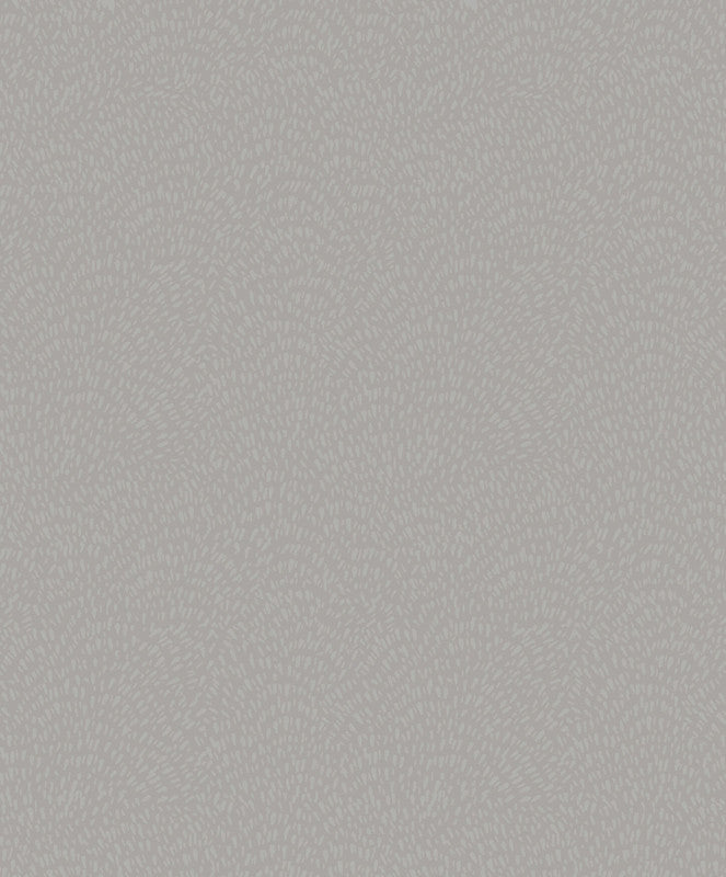Fan Fleck Wallpaper in Silver Grey