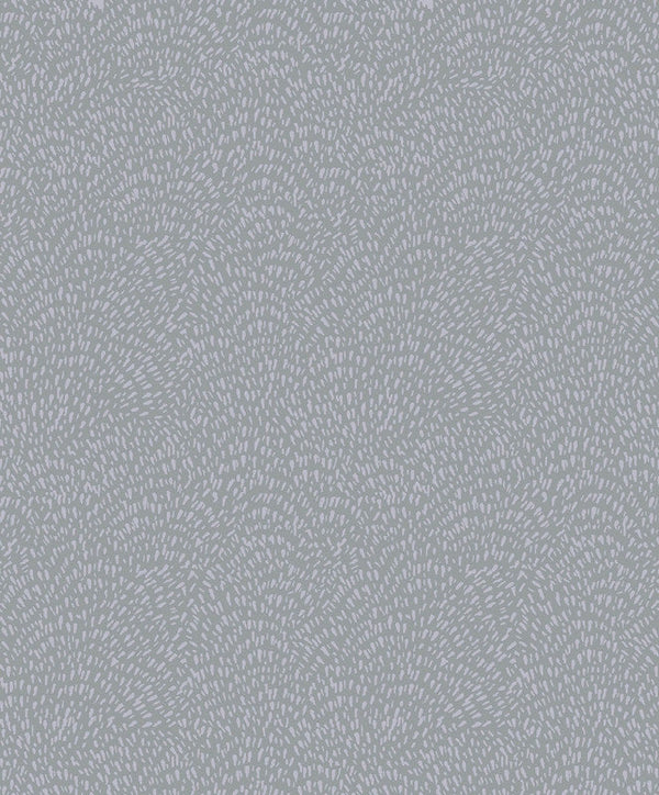 Fan Fleck Wallpaper in Deep Silver Grey