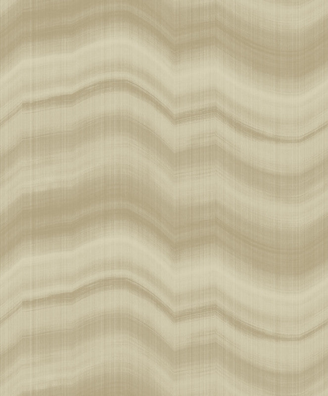 Cloudy Stripe Wallpaper in Beige