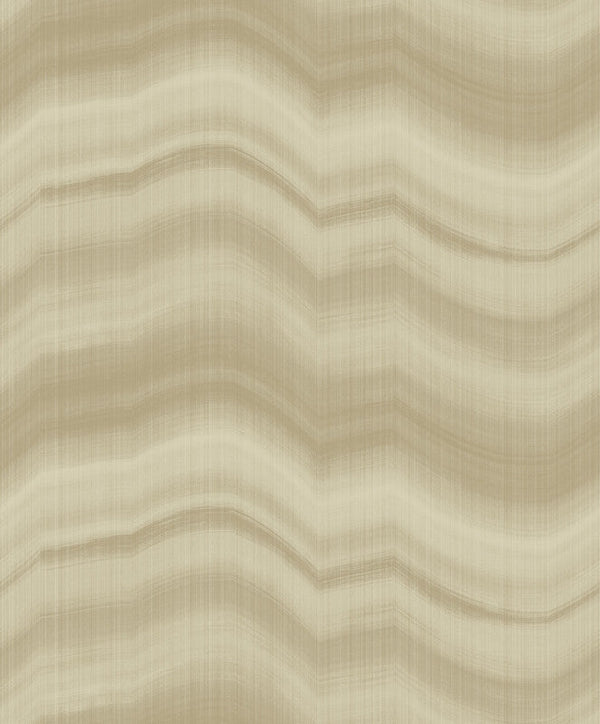Cloudy Stripe Wallpaper in Beige