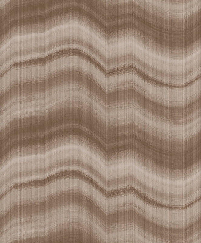 Sample Cloudy Stripe Wallpaper in Bronze Brown