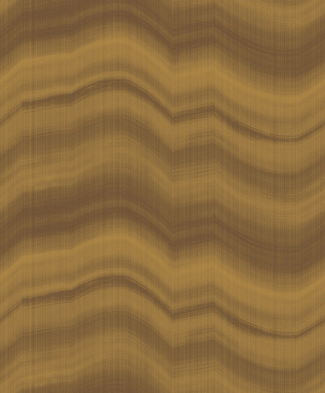 Cloudy Stripe Wallpaper in Gold