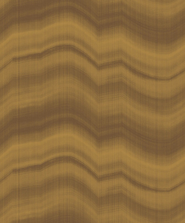 Cloudy Stripe Wallpaper in Gold