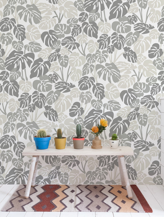 Deliciosa Wallpaper in Smoke design by Aimee Wilder