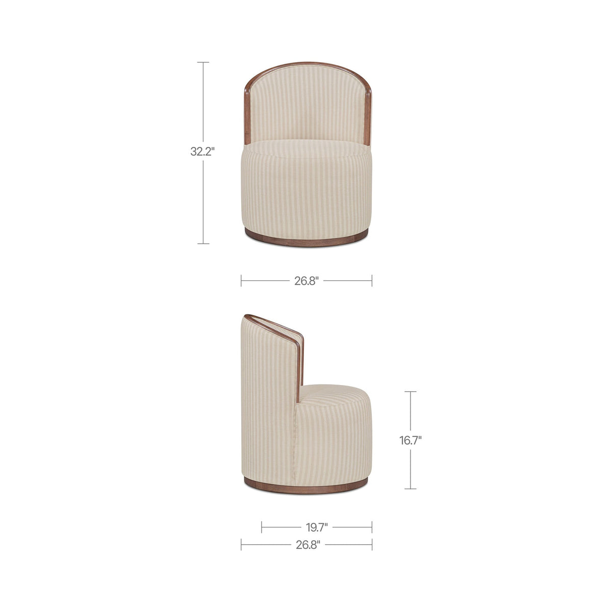 Rossi Swivel Dining Chair