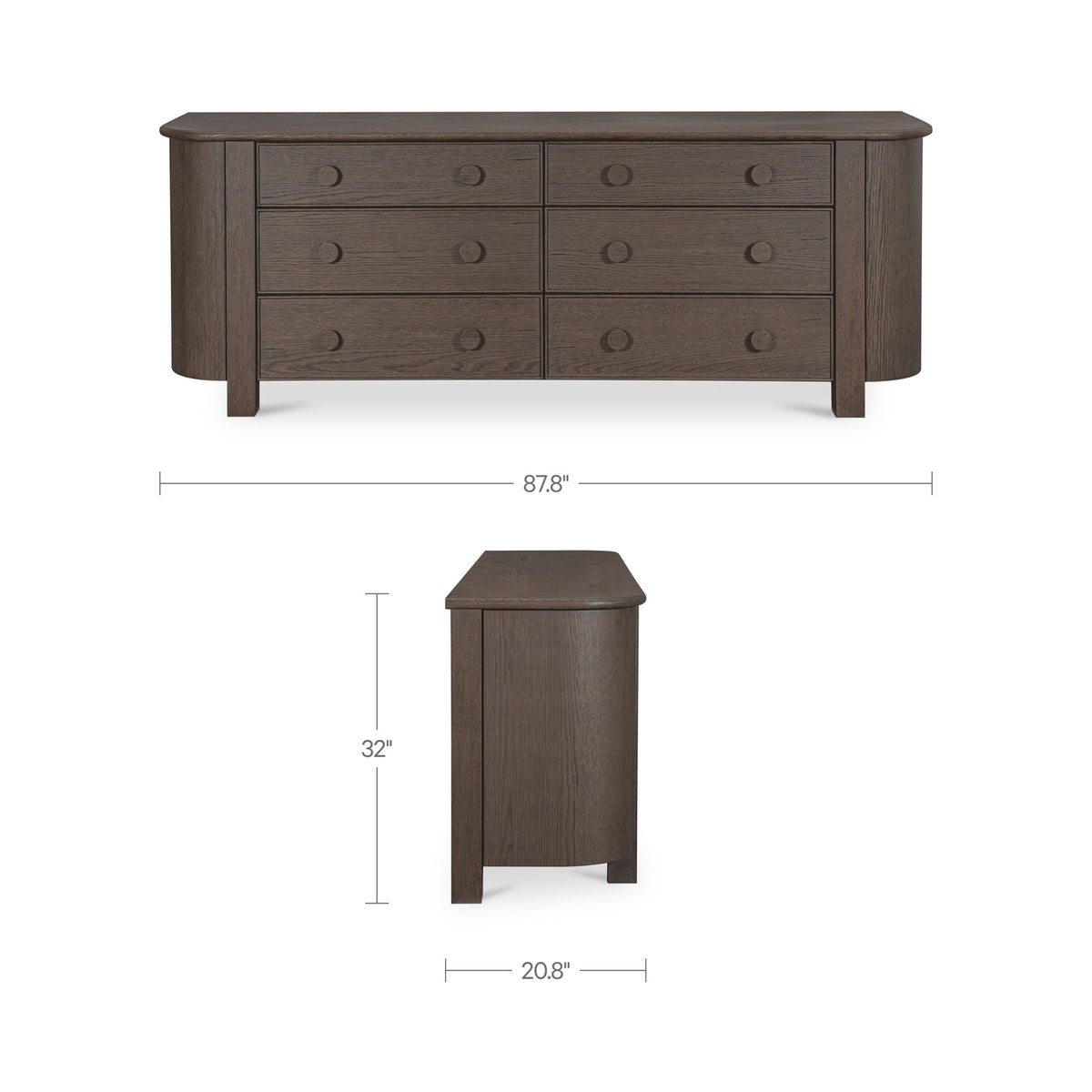 Loren 6 Drawer Dresser