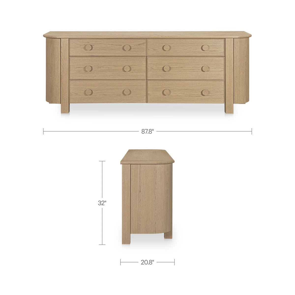 Loren 6 Drawer Dresser