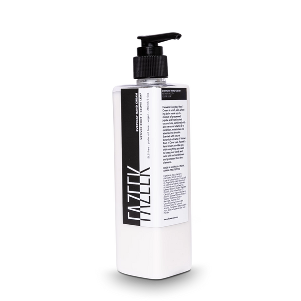 everyday hand cream in vetiver root clove leaf design by fazeek 2