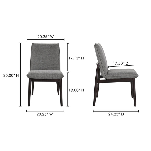 Charlie Dining Chair Set Of 2 Moes Home Collection Mhc Eq 1023 34 14