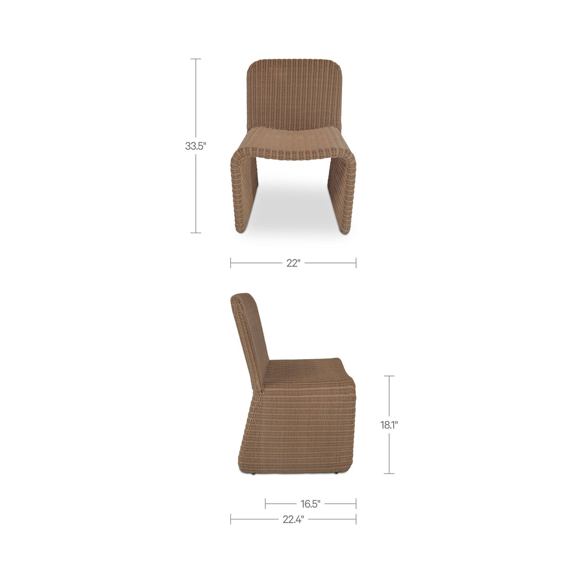 Ella Outdoor Dining Chair Set of 2