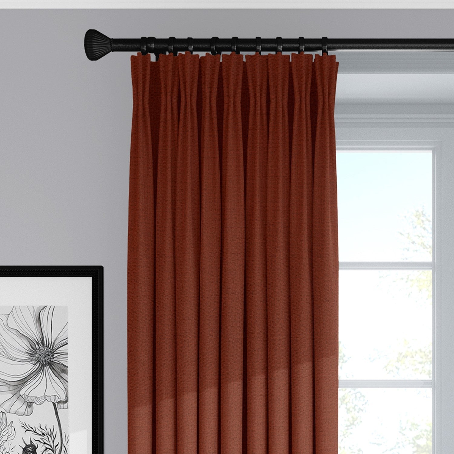 Eclipse Terra Cotta Drapery 2