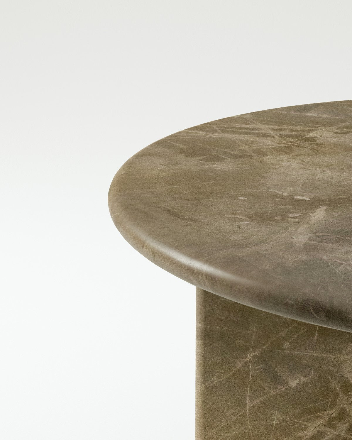 plinth small circular marble coffee table csl3312 slm 13