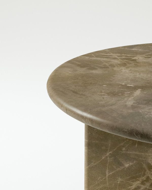 plinth small circular marble coffee table csl3312 slm 13