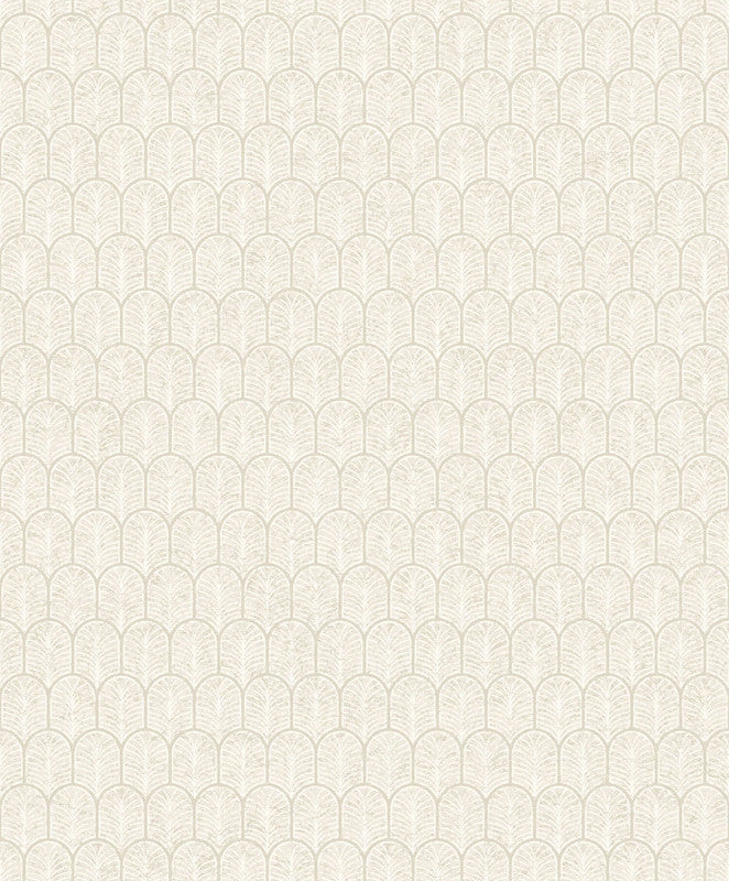 Sample Geo Arch Art Deco Wallpaper in Cream
