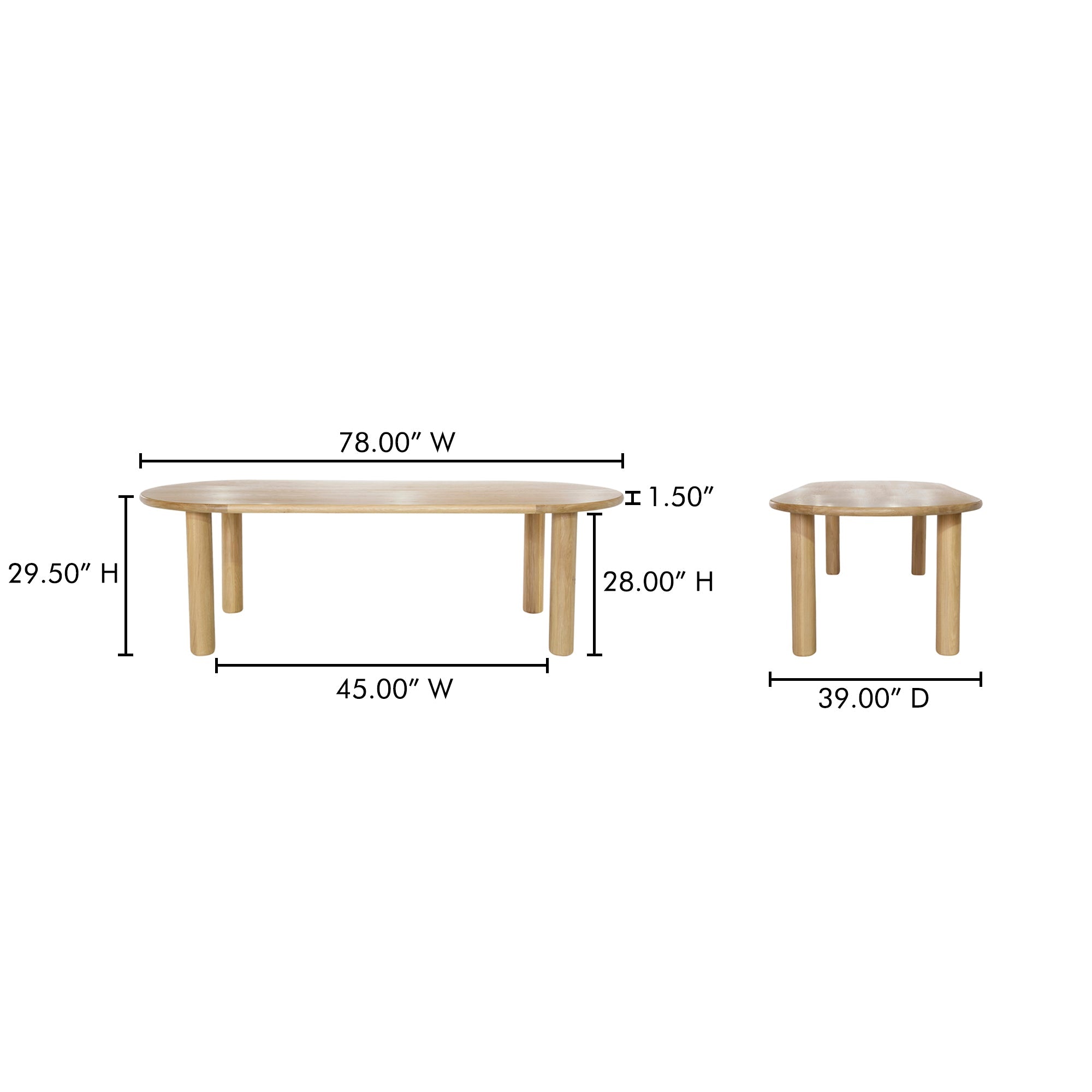 Milo Dining Table Moes Home Collection Mhc Fc 1003 24 0 21