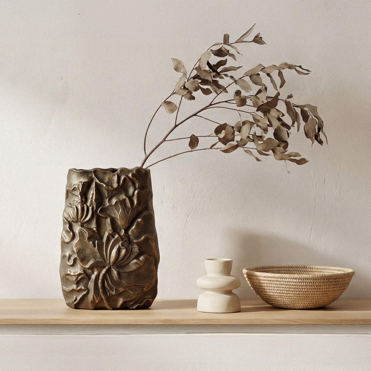 Sabine Cast Aluminum Vase