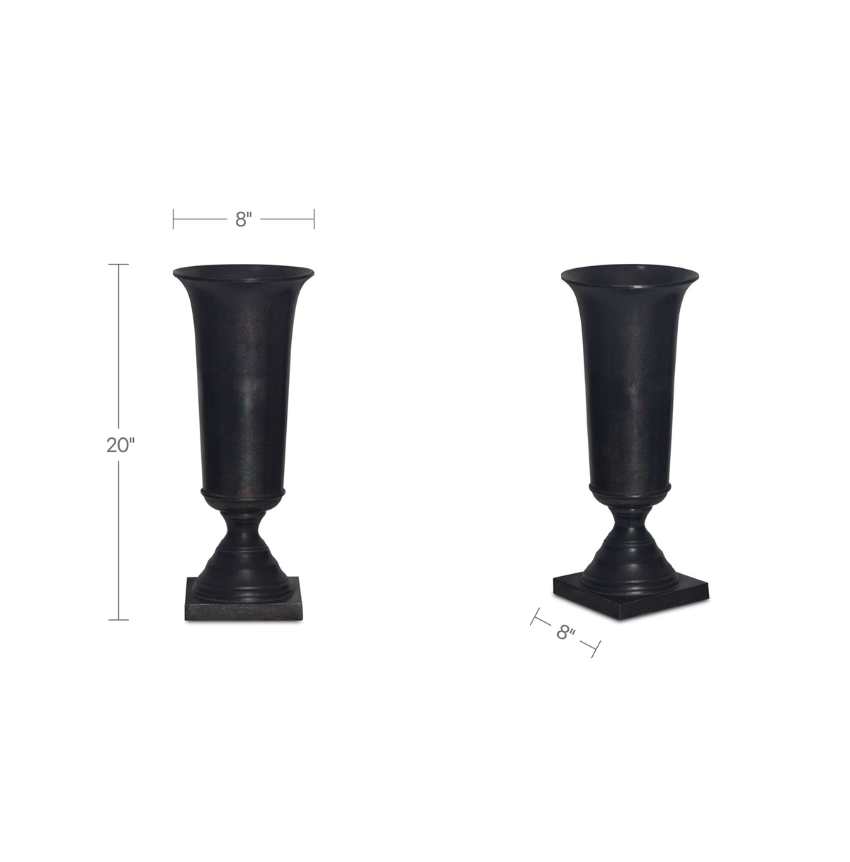 Cassia Cast Aluminum Vase