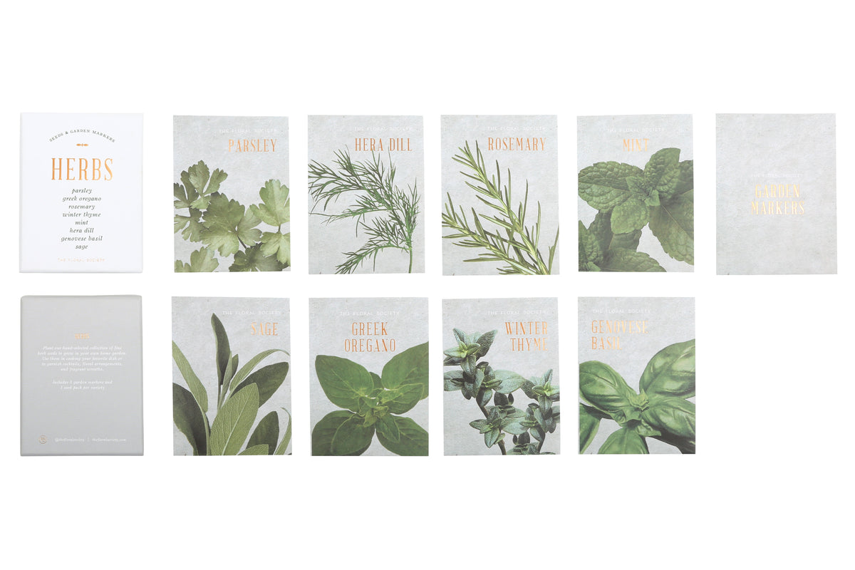 Herbs & Garden Markers Kit