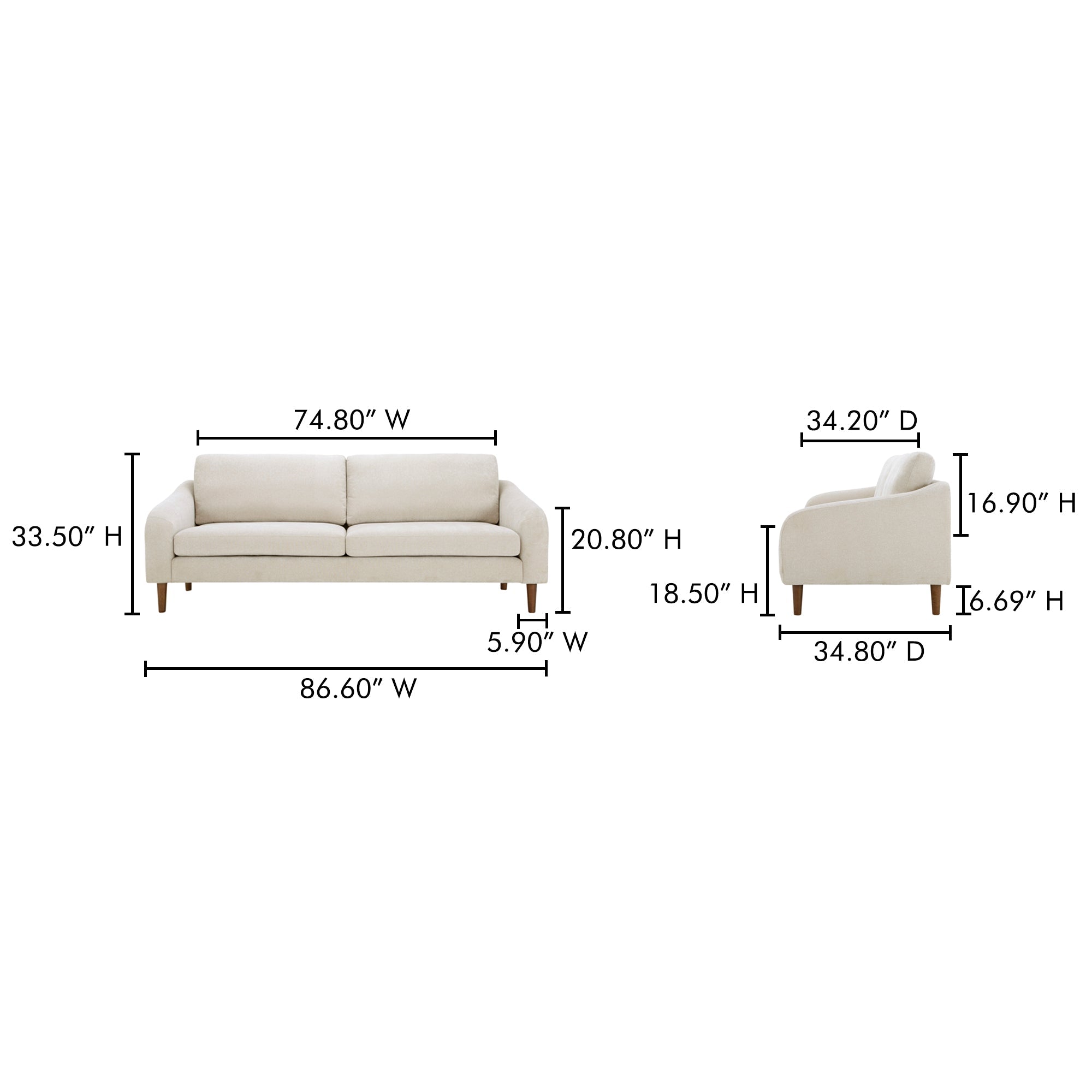 Quinn Sofa Moes Home Collection Mhc Fo 1004 27 11