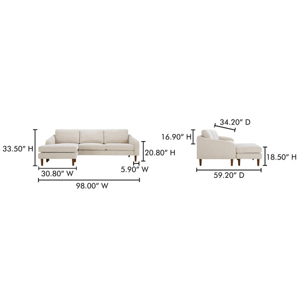 Quinn Sectional Moes Home Collection Mhc Fo 1005 34 13
