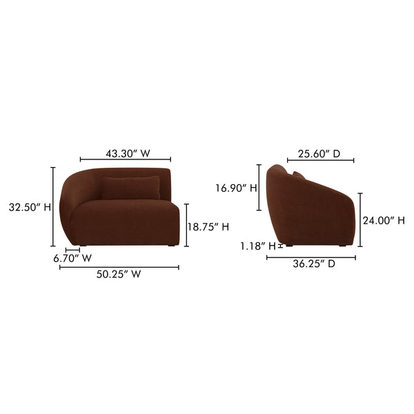 Amelia Corner Chair Moes Home Collection Mhc Fo 1013 03 37