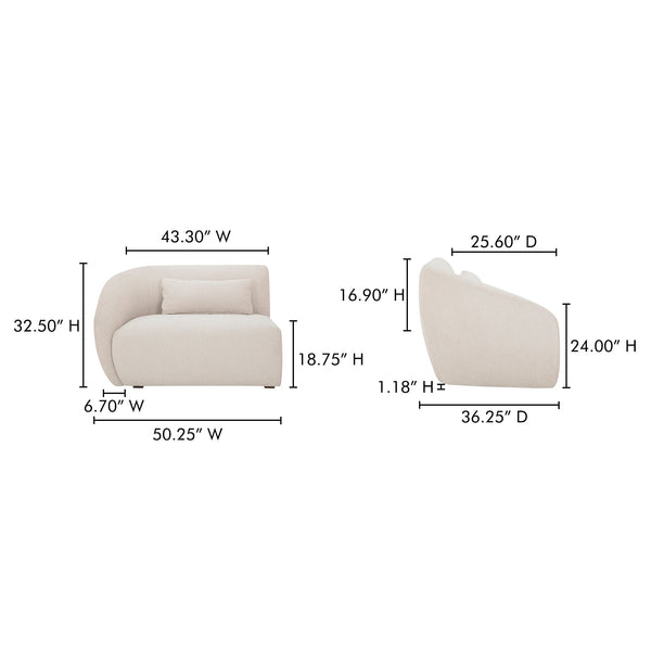 Amelia Corner Chair Moes Home Collection Mhc Fo 1013 03 39