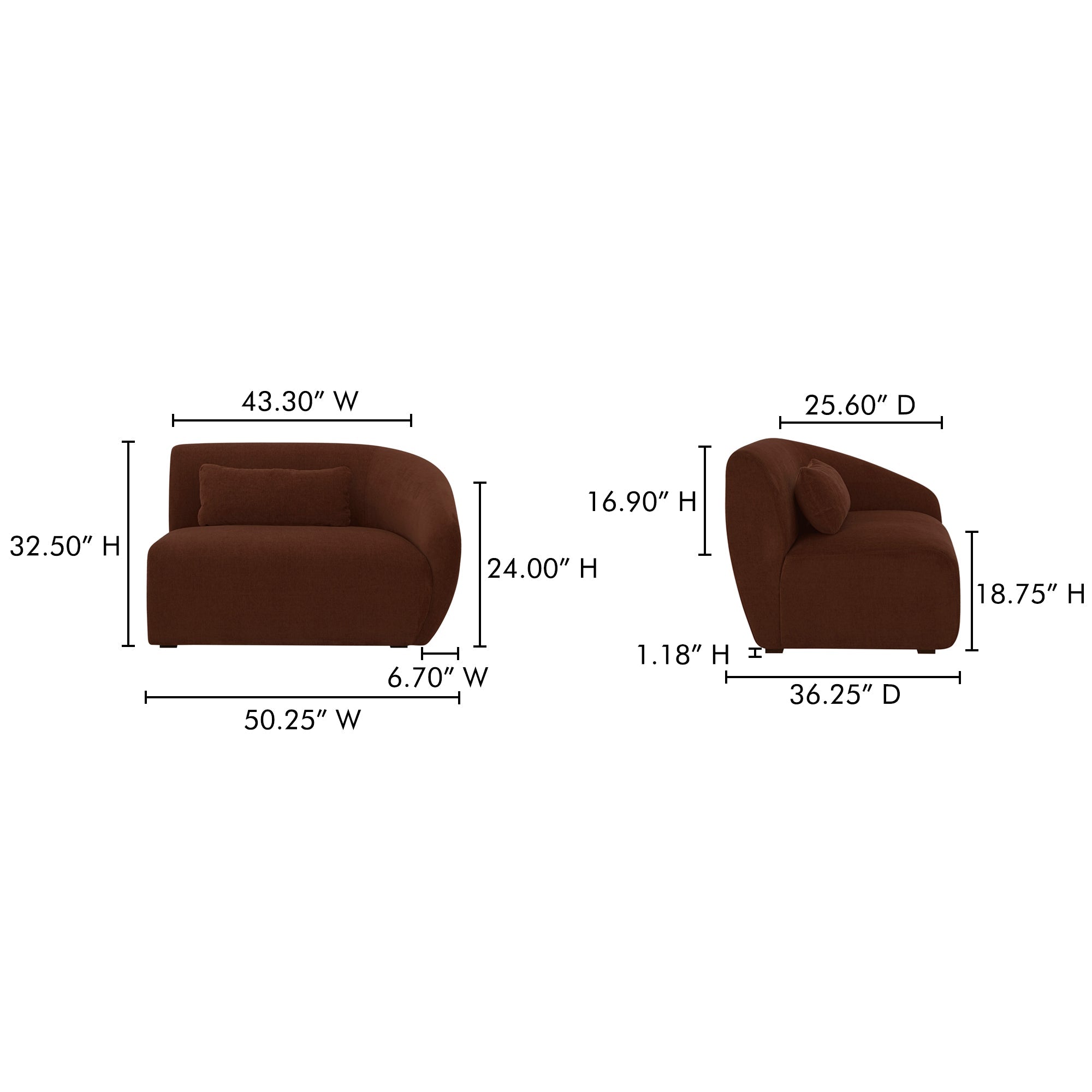Amelia Corner Chair Moes Home Collection Mhc Fo 1013 03 38