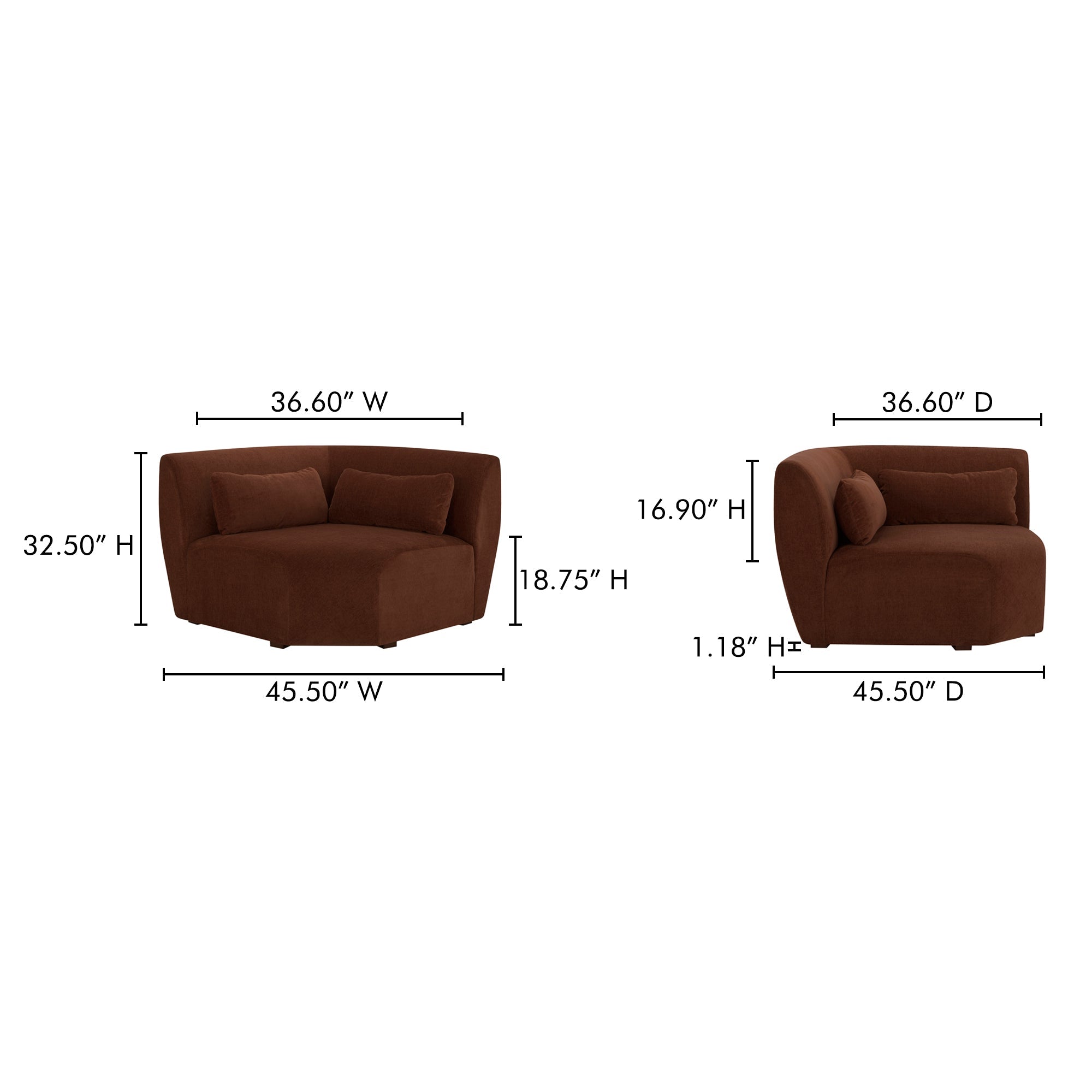 Amelia Corner Chair Moes Home Collection Mhc Fo 1013 03 43