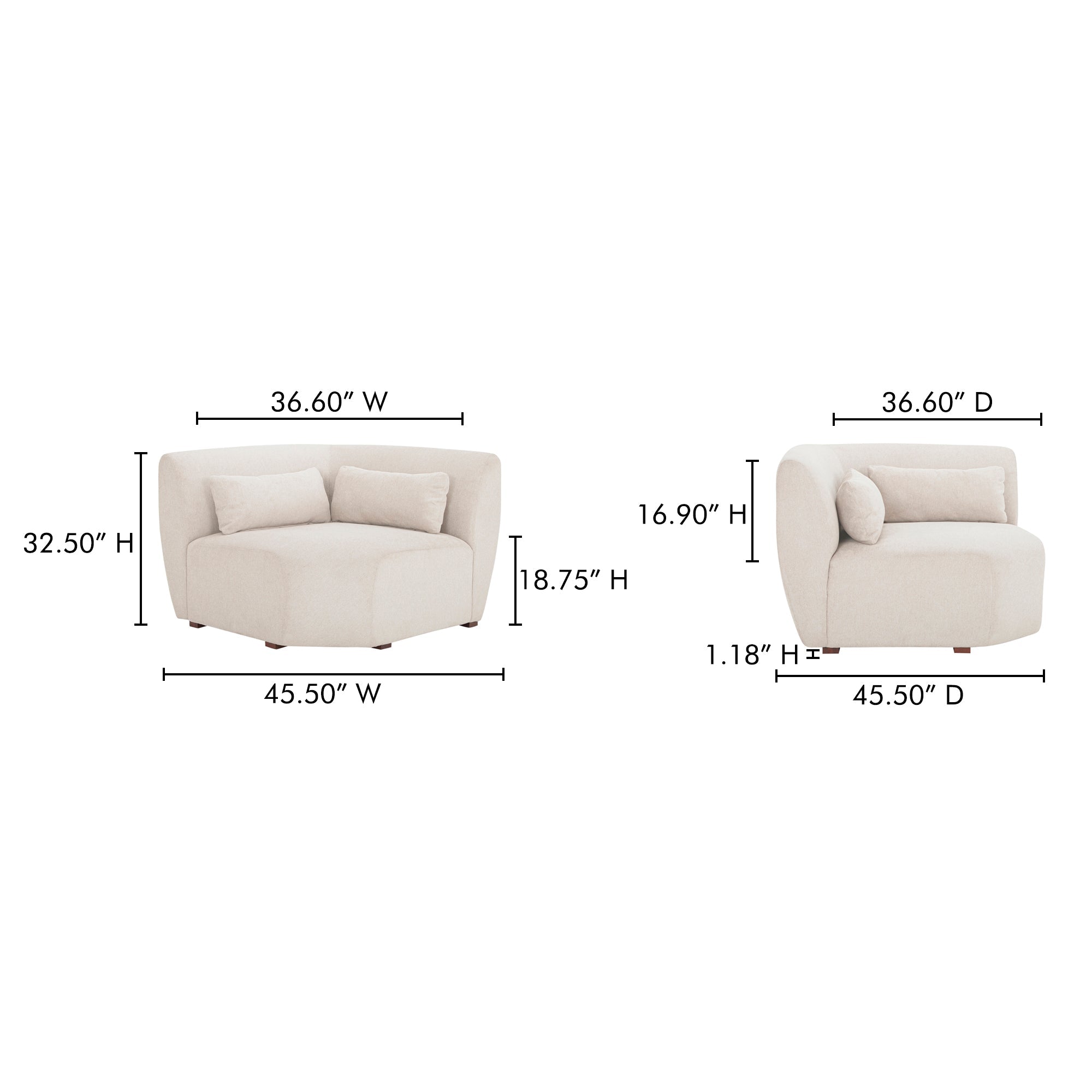 Amelia Corner Chair Moes Home Collection Mhc Fo 1013 03 46