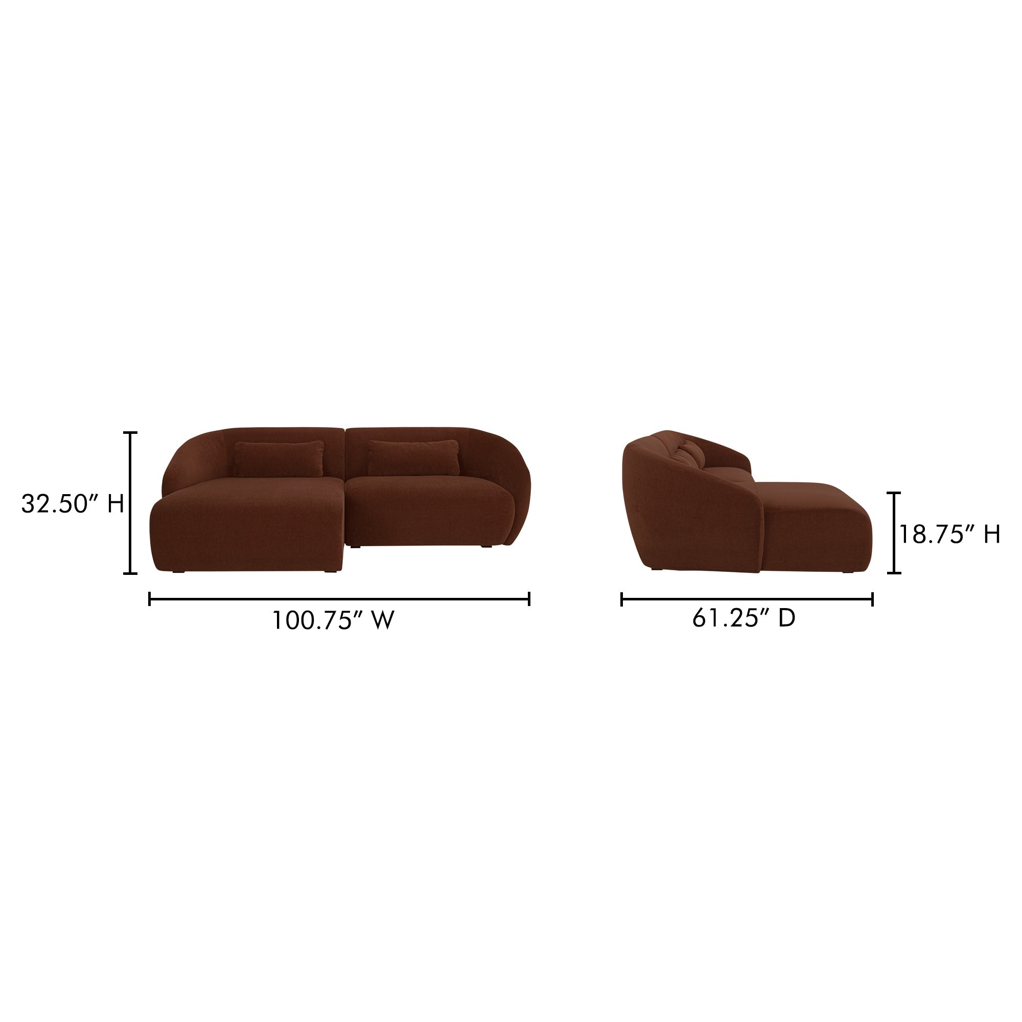 Amelia Nook Modular Sectional Moes Home Collection Mhc Fo 1017 03 27
