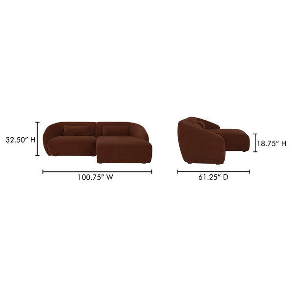 Amelia Nook Modular Sectional Moes Home Collection Mhc Fo 1017 03 28