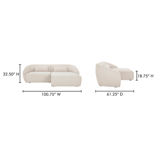 Amelia Nook Modular Sectional Moes Home Collection Mhc Fo 1017 03 30