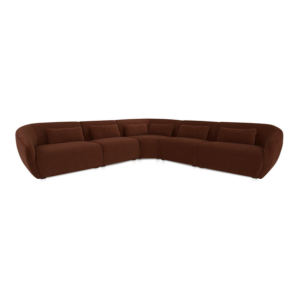 Amelia Classic L Shaped Modular Sectional Moes Home Collection Mhc Fo 1021 03 1
