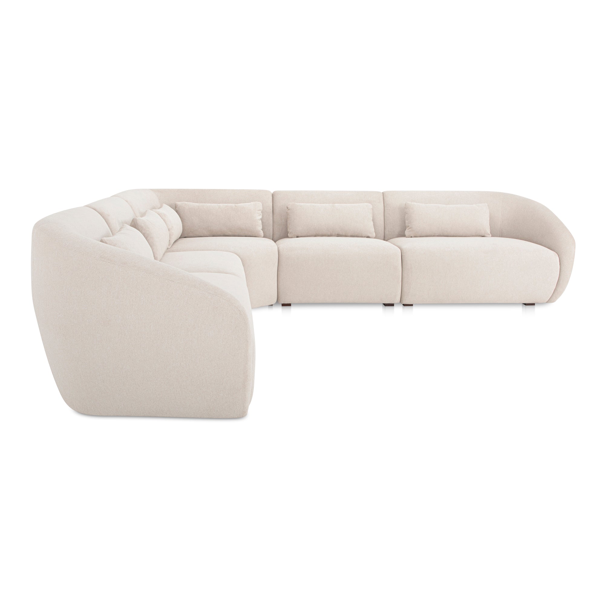 Amelia Classic L Shaped Modular Sectional Moes Home Collection Mhc Fo 1021 03 20