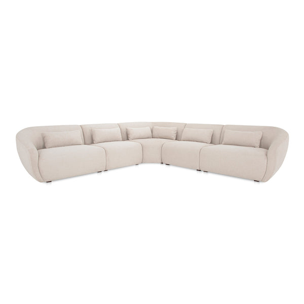 Amelia Classic L Shaped Modular Sectional Moes Home Collection Mhc Fo 1021 03 2