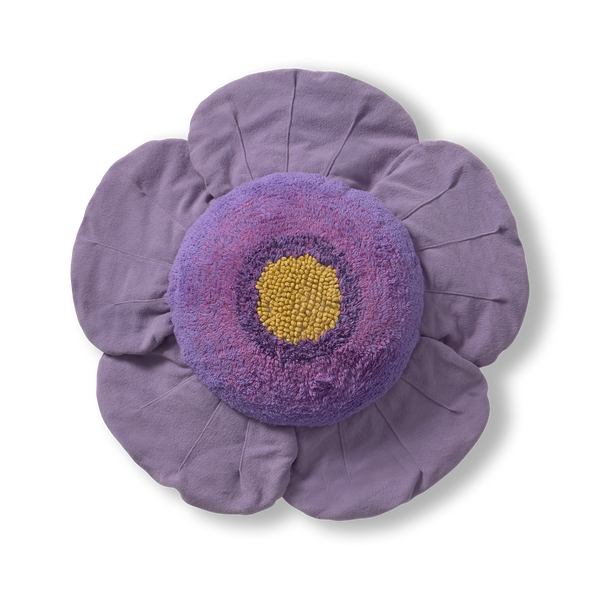 Purple Poppy Floor Cushion Lorena Canals Sc Poppy Prp 1