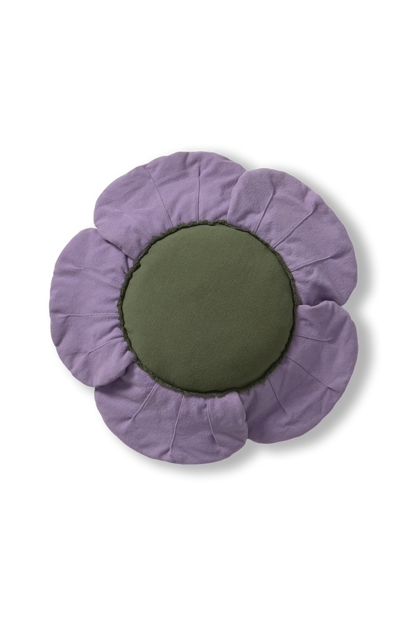 Purple Poppy Floor Cushion Lorena Canals Sc Poppy Prp 3