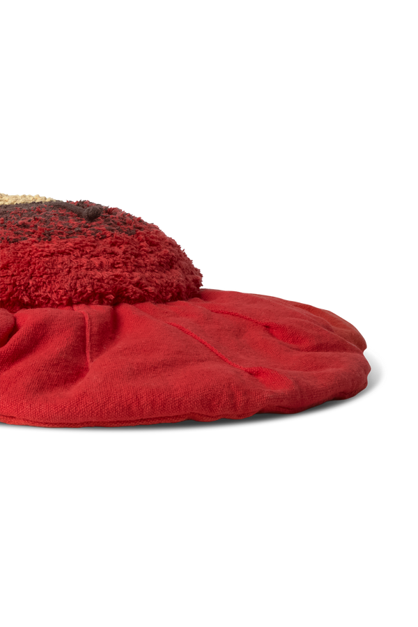 Red Poppy Floor Cushion Lorena Canals Sc Poppy Red 4