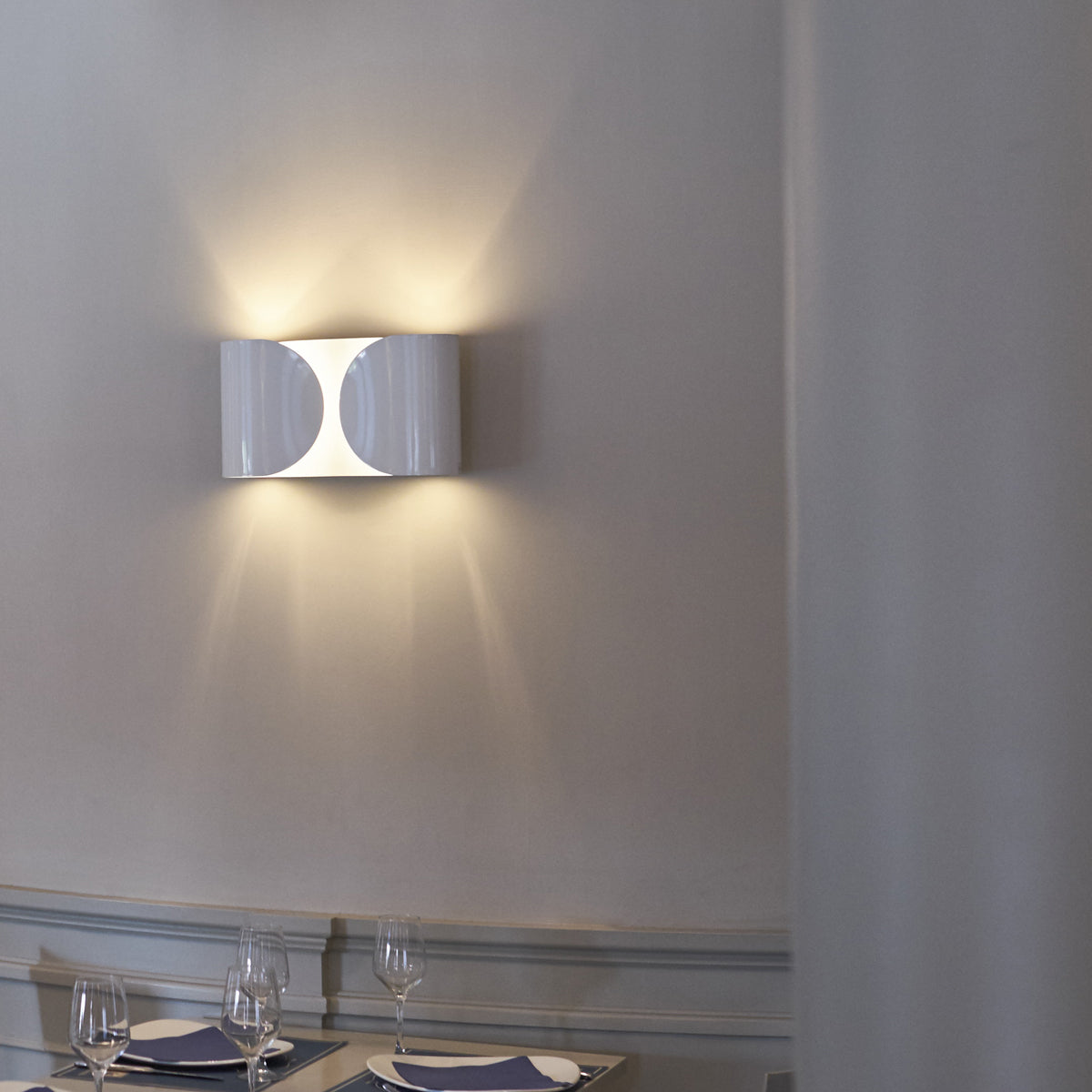 Foglio Steel Wall & Ceiling Lighting in Various Colors