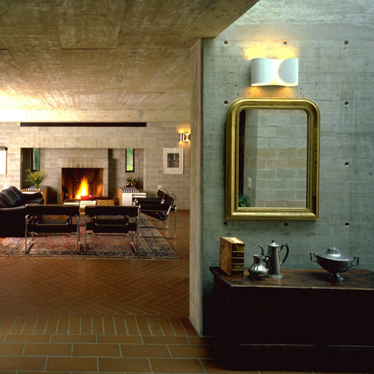 Foglio Steel Wall & Ceiling Lighting in Various Colors