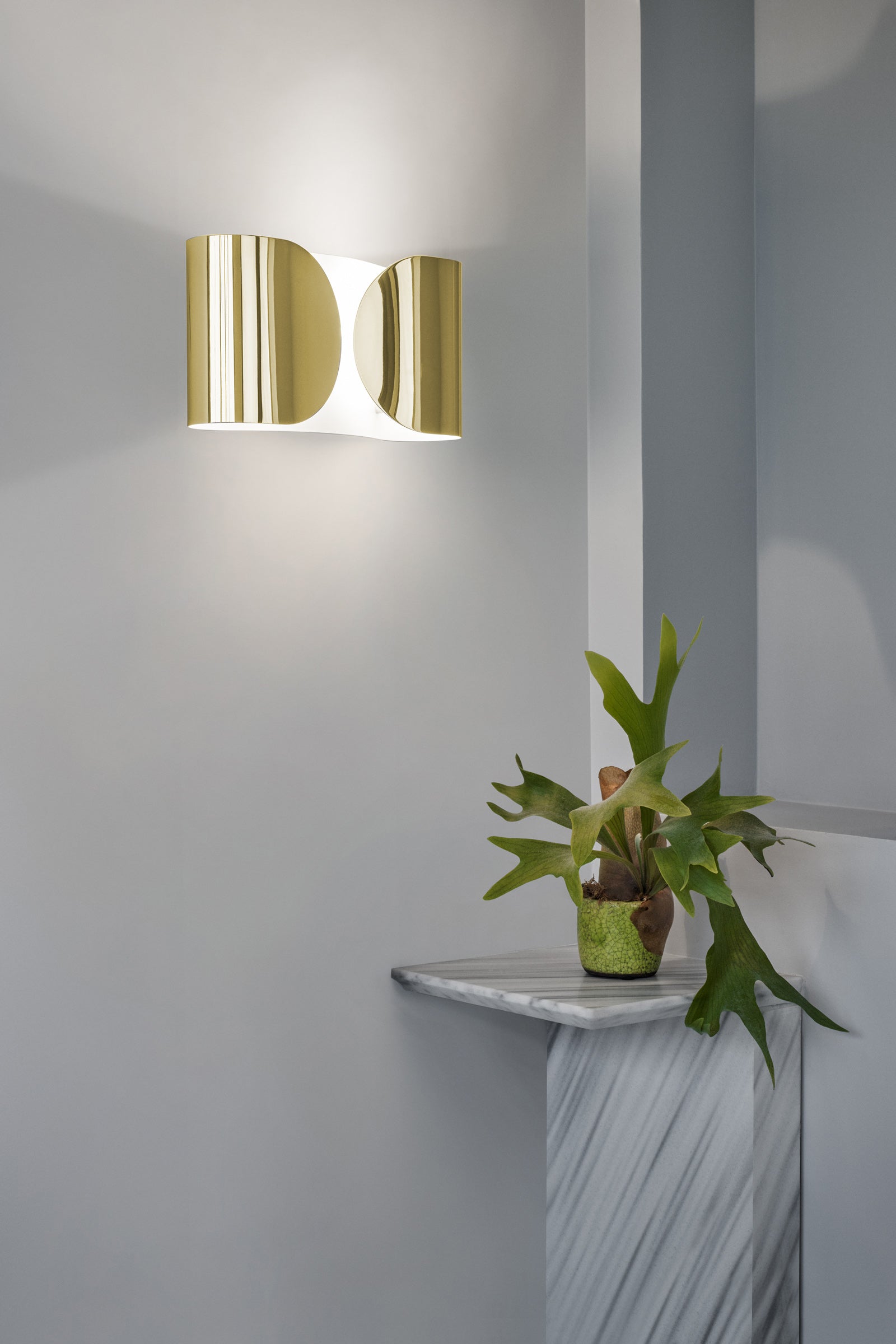 Foglio Steel Wall & Ceiling Lighting in Various Colors